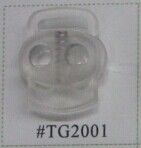 Plastic toggle stopper