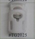 Plastic toggle stopper