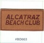 Real leather Badge