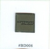 real leather printed logo badge, Badge