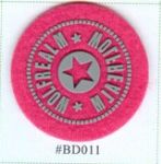 fabri coating rubber printed logo badge