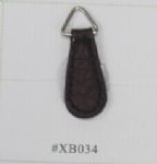 real leather puller with ring