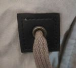leather patch with eyelet