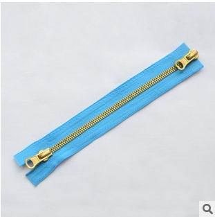 Antique brass color metal zipper,Zippers