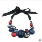 Satin ribbon band neck lace